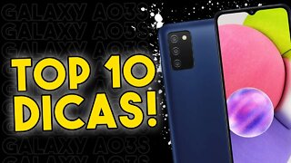 TOP 10 DICAS E TRUQUES para o Galaxy A03s que você PRECISA SABER!