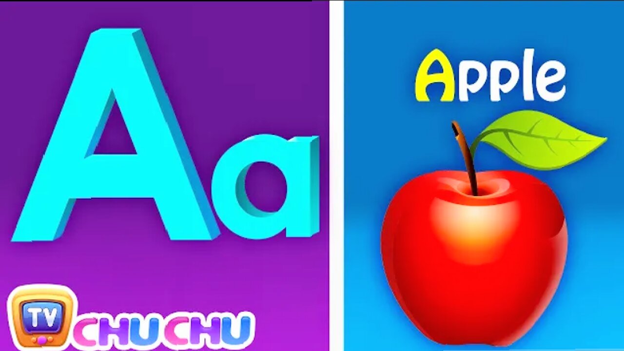 Phonics Song with TWO Words - A For Apple - ABC Alphabet Songs with Sounds