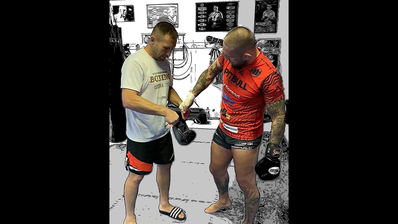 MMA pro fighter Miroslav Brož training