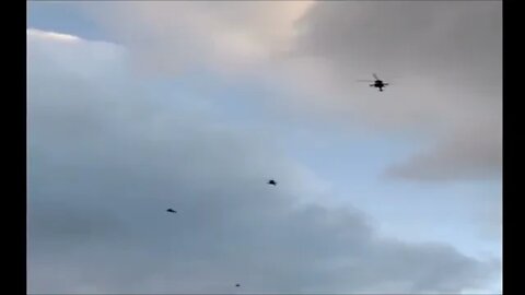 More Than 20 Russian Mi 8, Ka 52 Helicopters Fly Towards Ukraine