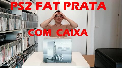 Caçada Gamer 126 - PS2 Fat Prata na Caixa