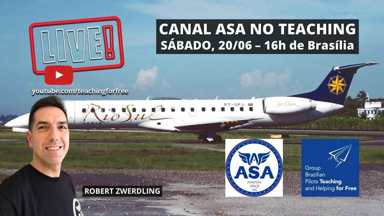 LIVE: CANAL ASA no TEACHING ✈️ [Comandante Robert Zwerdling] ✈️