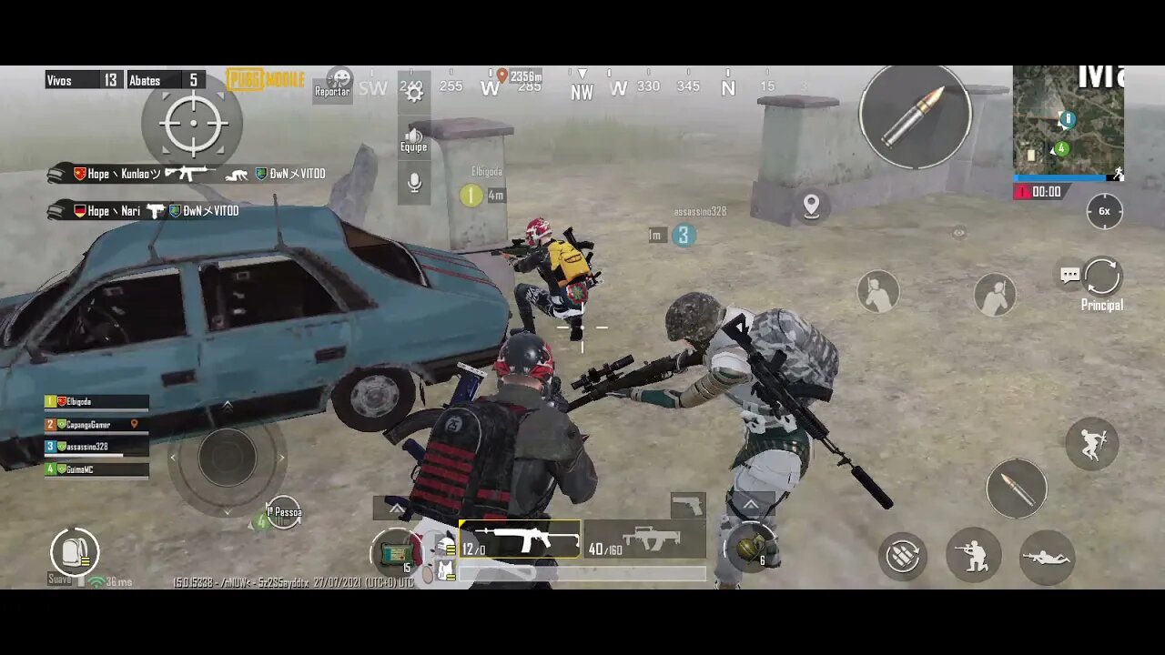 Gameplay com vitória no PUBG Mobile Siga para ver mais.