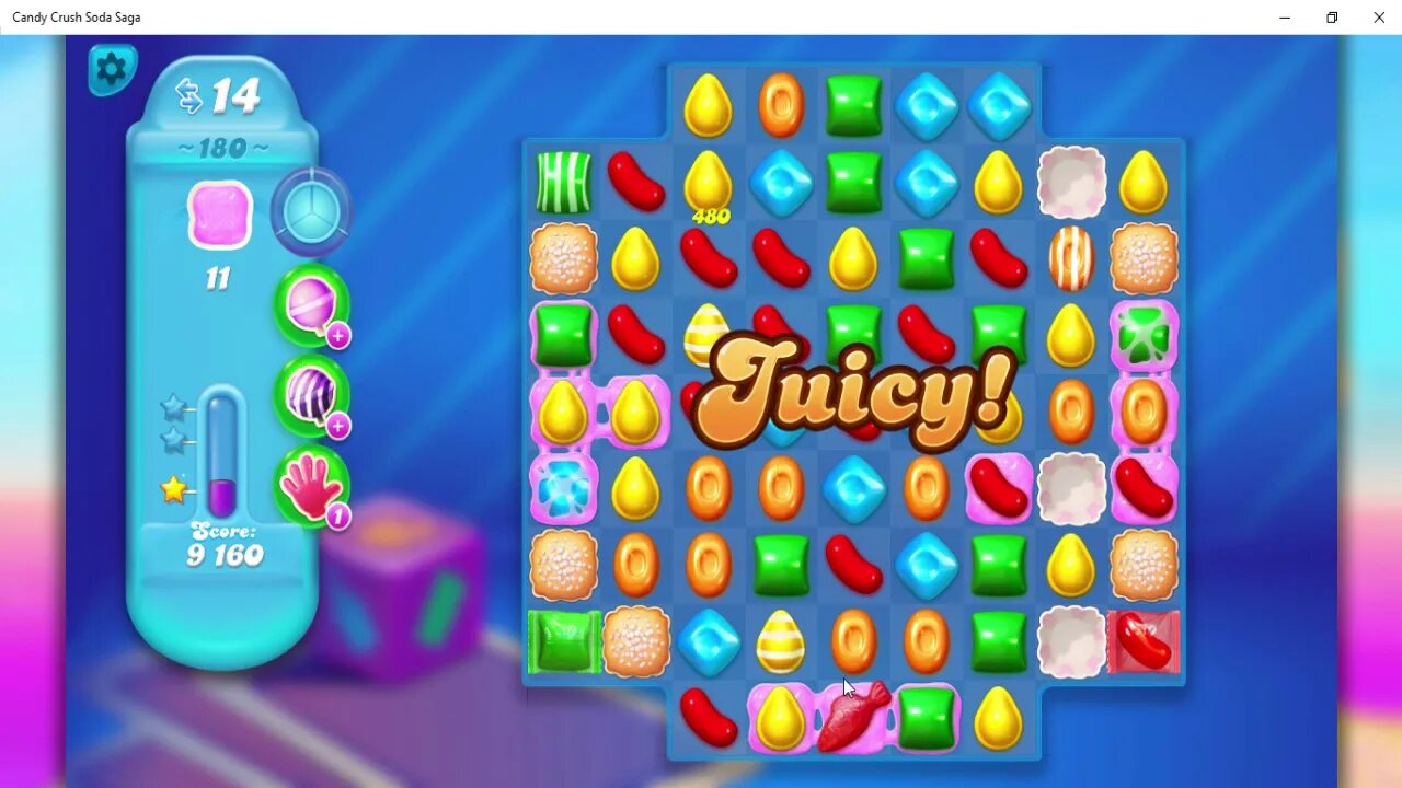 Candy Crush Soda Saga Level 180