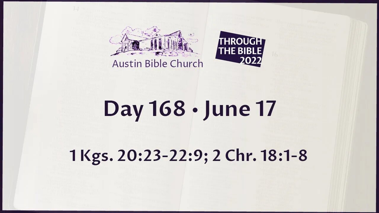 Through the Bible 2022 (Day 168)