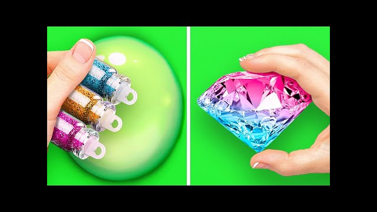 Slime, Glitter, Hot Glue and Resin || Cool Crafts