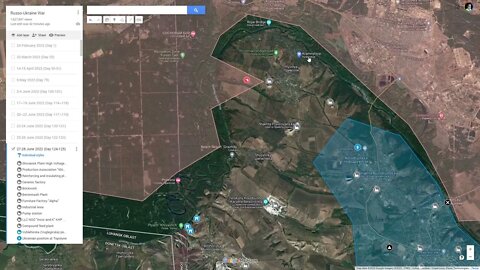 [ Luhansk Front ] Russian forces crossed Siverskyi Donets River west of Pryvillya (NW of Lysychansk)