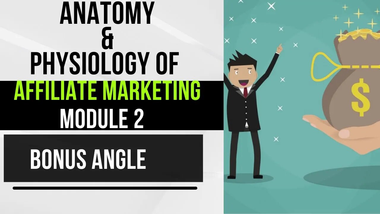 09 Affiliate Marketing Complete Tutorial Module 2 - Bonus Angle