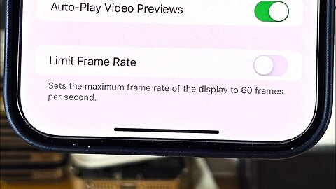 How To Adjust Refresh Rate on iPhone 15 Pro Max