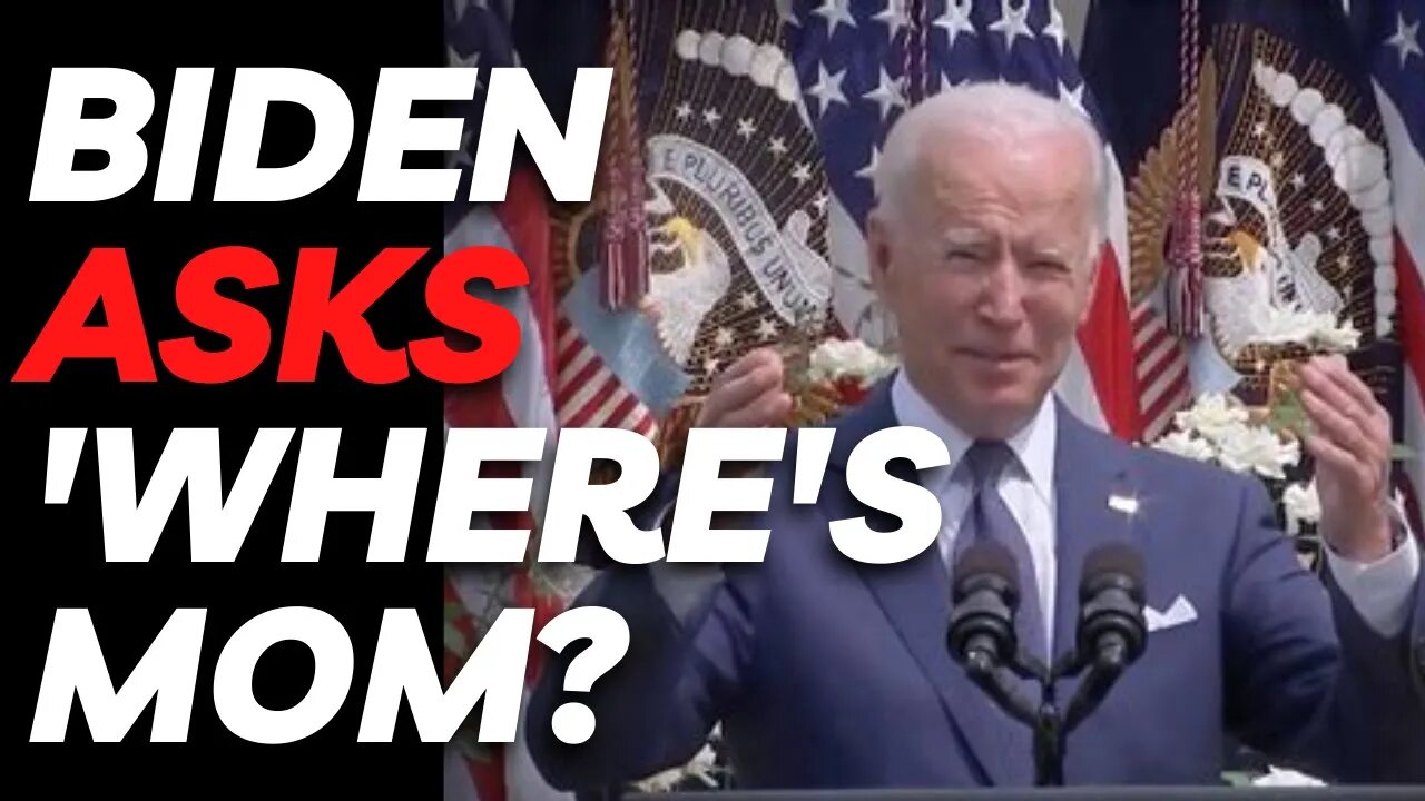 Biden forgets congressman's name then asks his Mom for help.