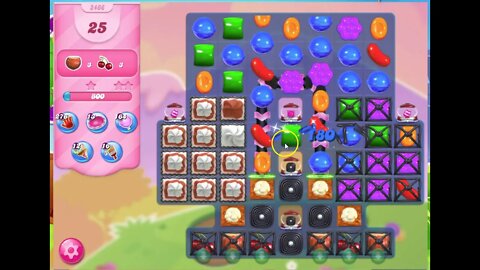 Candy Crush Level 2466 Audio Talkthrough, 1 Star 0 Boosters