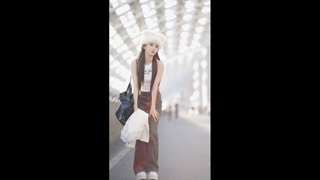 Beautiful Chinese girl huaxi street