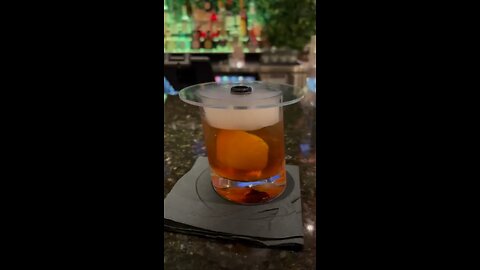 Smoked Old Fashioned reveal