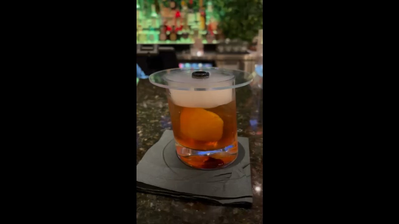 Smoked Old Fashioned reveal