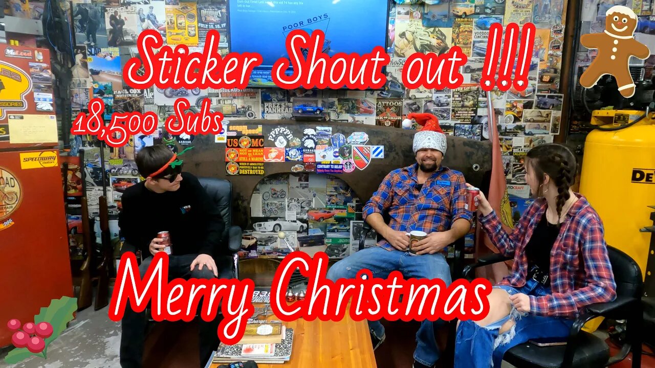 Merry Christmas! 18,500 Subs! Thank you to our Fans! Sticker Shout Out! 18500 Subs....