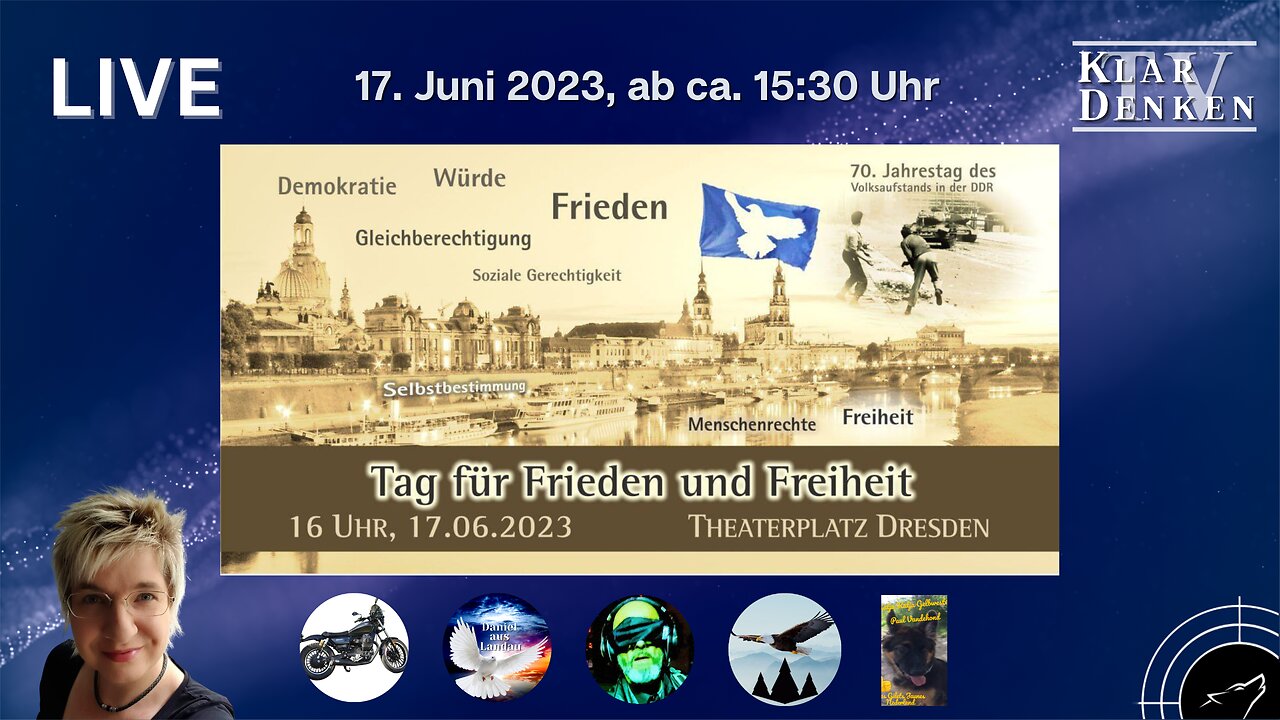 LIVE I Dresden - Tag für Frieden und Freiheit - 17.06.2023