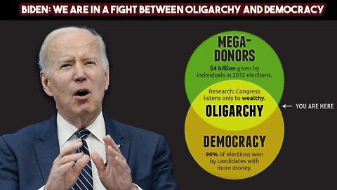 Biden We Are In A Fight Between Oligarchy And Democracy