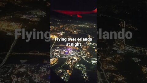 flying over orlando at night