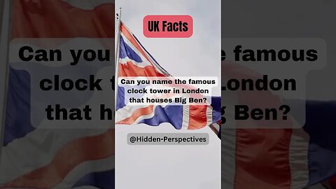 #shorts Did You Get This Fact About Big Ben Correct?