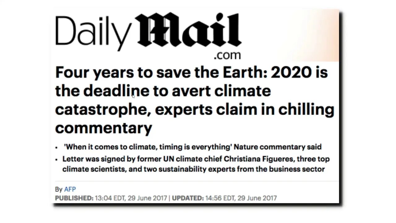 Disasters Slated For 2020
