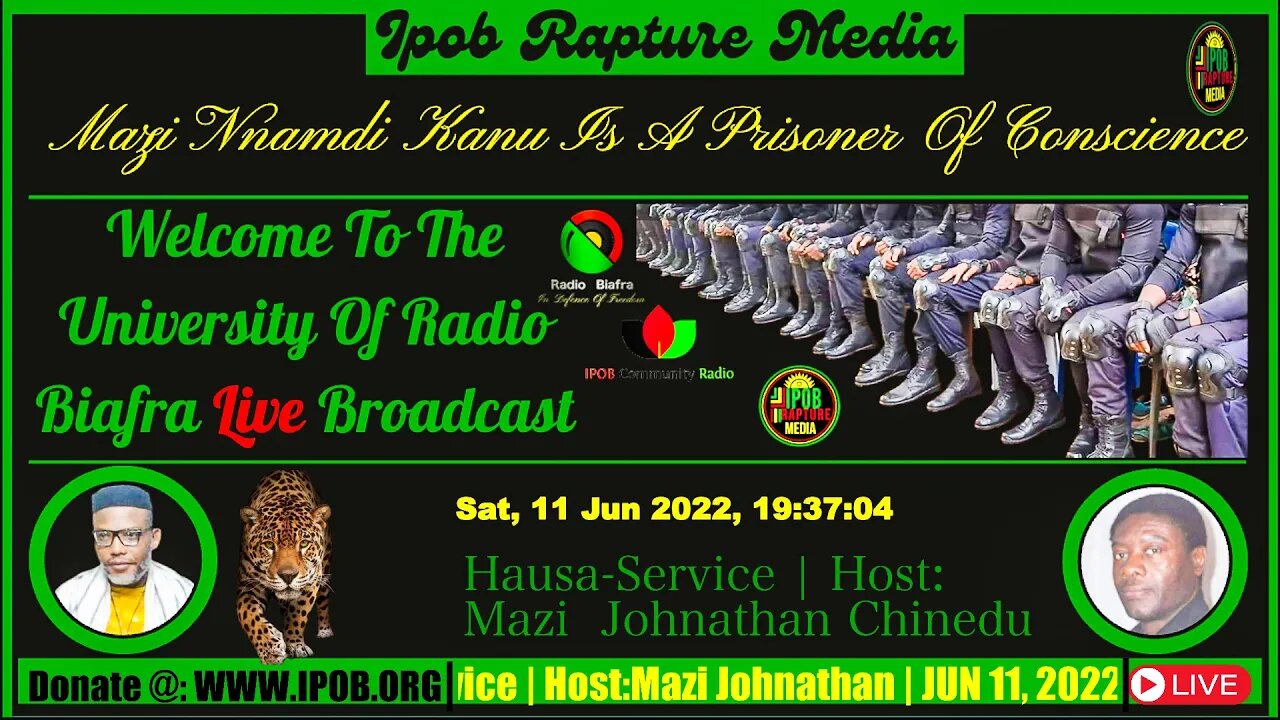 Welcome To The University Of Radio Biafra |Hausa-Service 2 | Host: Mazi Nwachineke | JUN 13, 2022