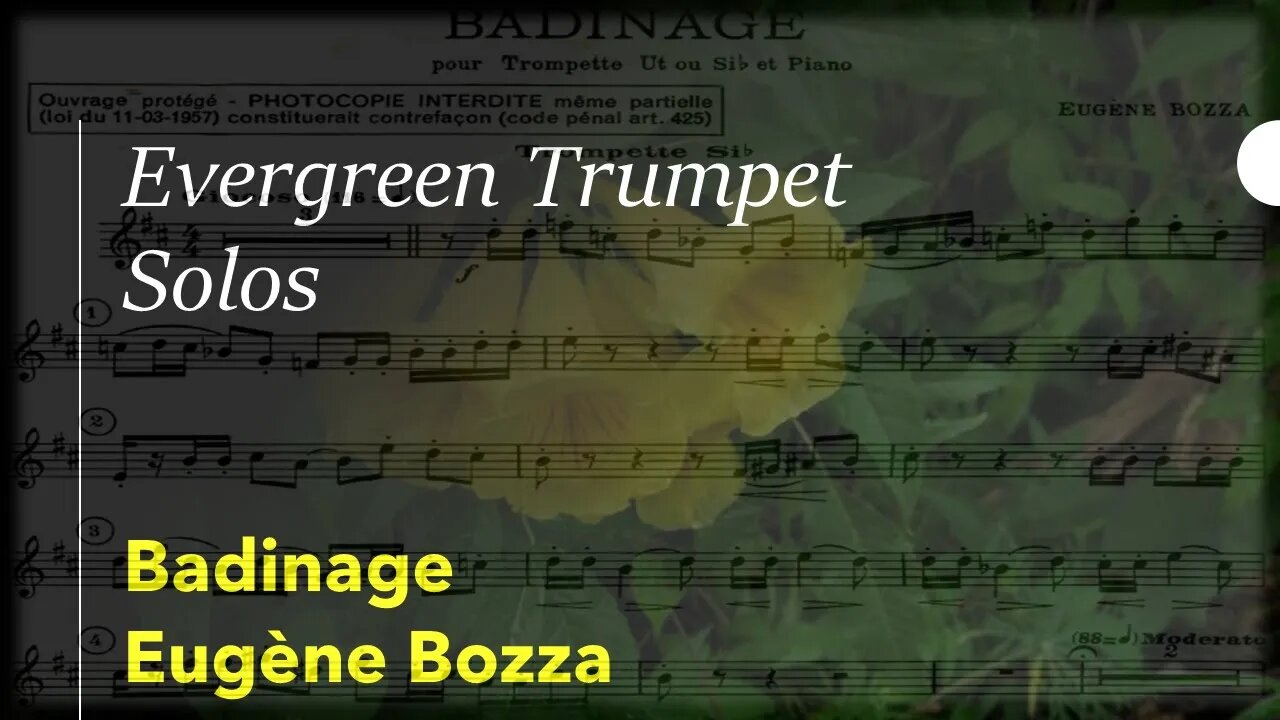 🎺🎺🎺🎺 [TRUMPET SOLO] Badinage, Eugène BOZZA