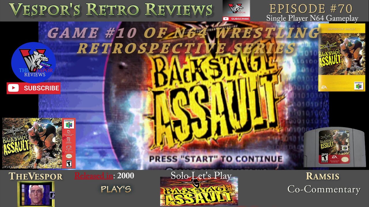 WCW Backstage Assault (N64)| N64 Wrestling Retrospective #10 | 🤼🎮