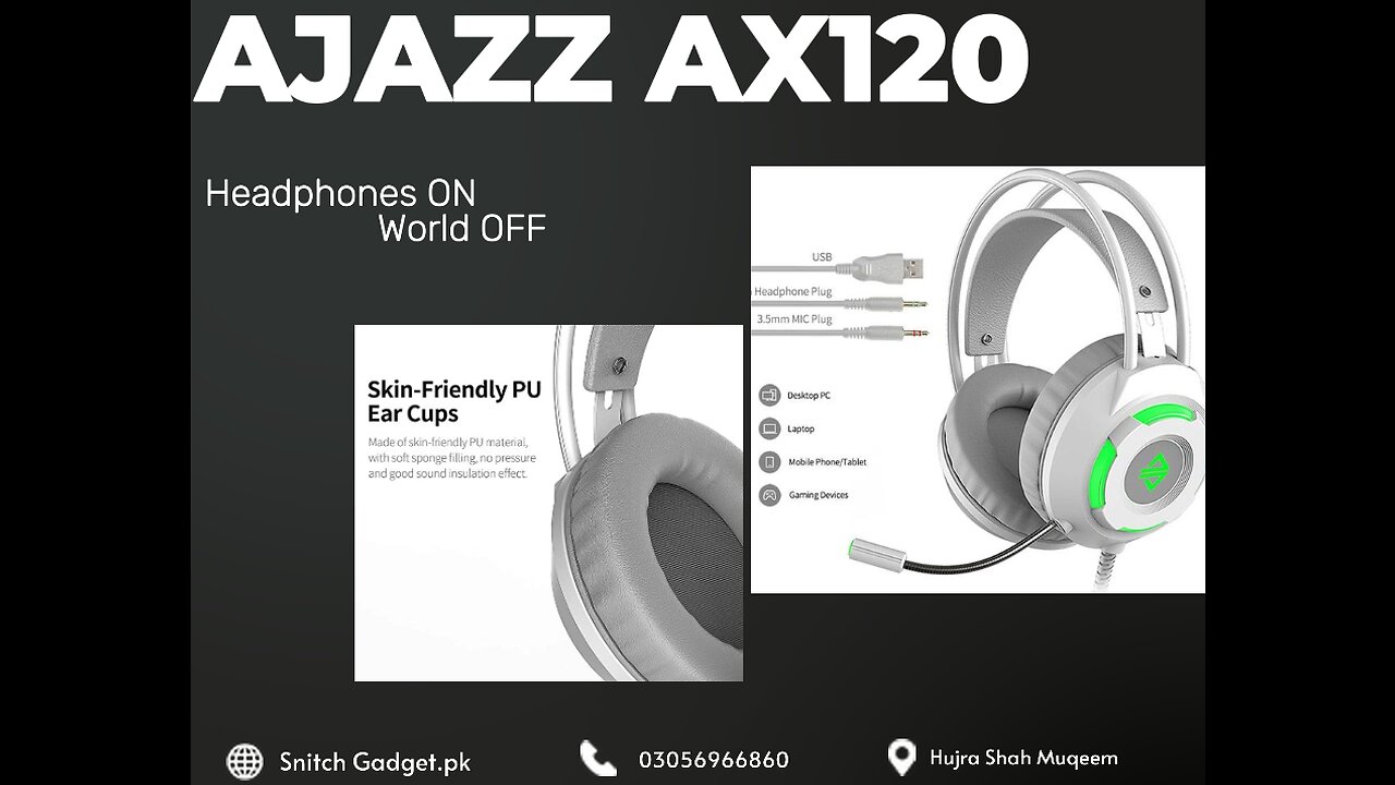 Professional Gaming headset AJAZZ - AX120