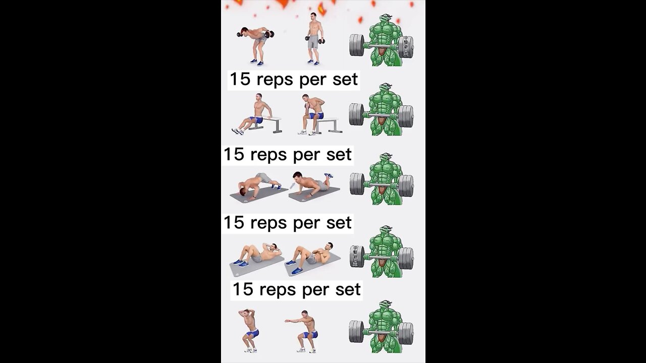 Workout of The Day 6 for Arms, Shoulders, Abs and Legs.