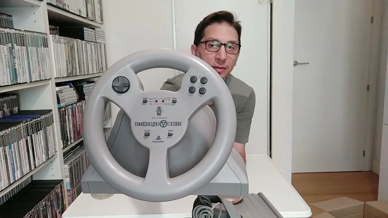 Caçada Gamer 108 - Volante AsciiWare para PS1.