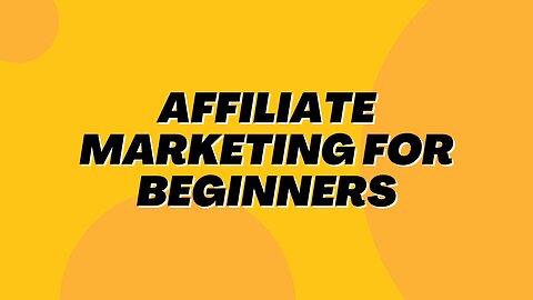 How to start affiliate marketing today!