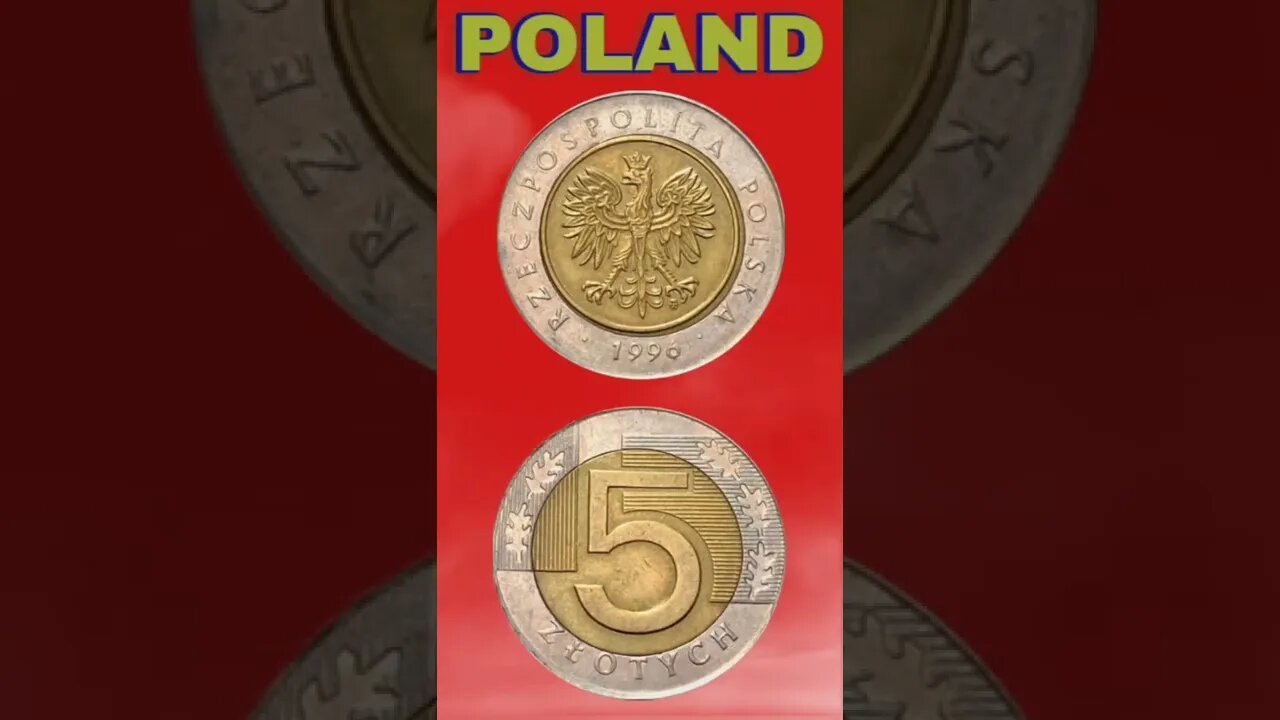 Poland 5 Zlotych 1996.#shorts #coinnotesz