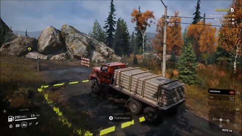 Clearing The Rockslide And Opening Up The Road SnowRunner Episode 5