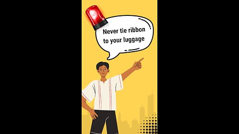 🚨NEVER TIE RIBBONS TO YOUR LUGGAGE