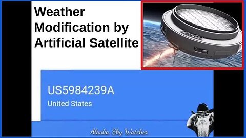 Weather modification by artificial satellites