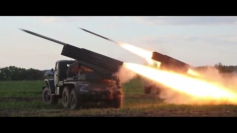 Russian BM-21 "Grad" MLRS Crews Engaged In Combat Missions To Destroy Ukrainian Positions