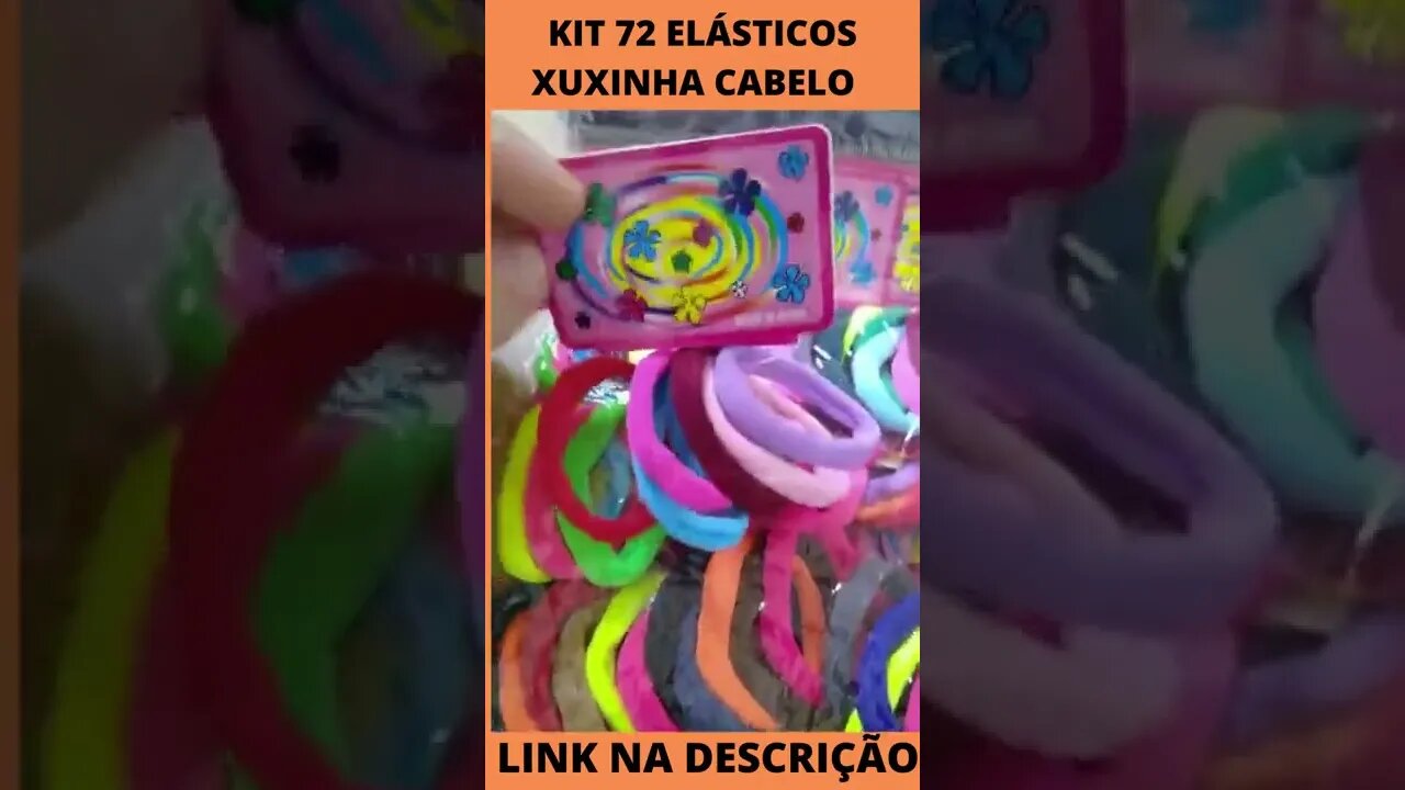 Kit 72 Elásticos Xuxinha Cabelo rabico Pacote Cores Mescladas
