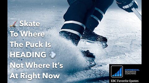 🏒 Skate To Where The Puck Is HEADING 💨 Not Where It’s At Right Now