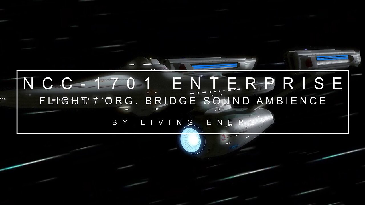 10 Hours | Trek TOS | USS Enterprise Cruising and Bridge Ambience | Relaxing Space Meditation, Sleep