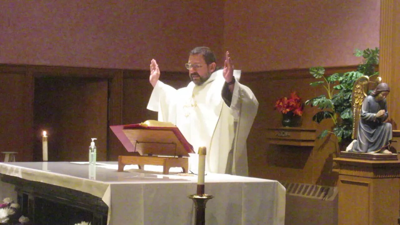 Fr Leonard Mary Celebrates Mass at St Bernard's parish 10-27-21 1 of 5