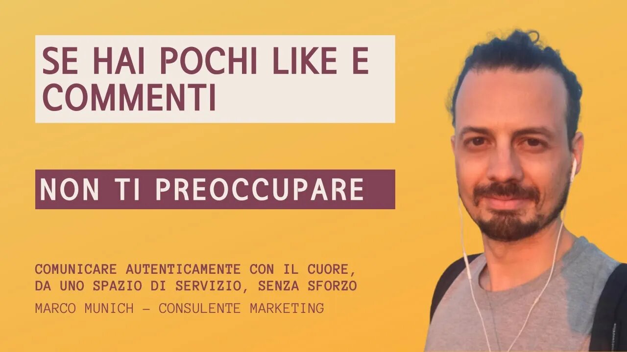 SE HAI POCHI LIKE E COMMENTI: Ascolta questo ragionamento - Ti farà cambiare paradigma