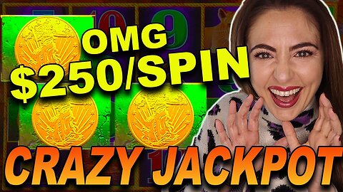 ACCIDENTAL $250-SPIN Lands My BIGGEST JACKPOT HANDPAY EVER on Buffalo Link!