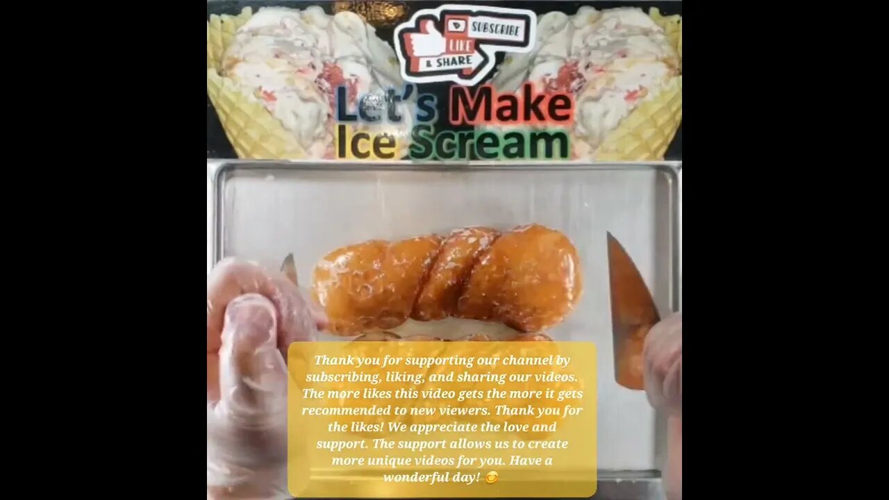 Ice Cream Making Twist Doughnuts Short