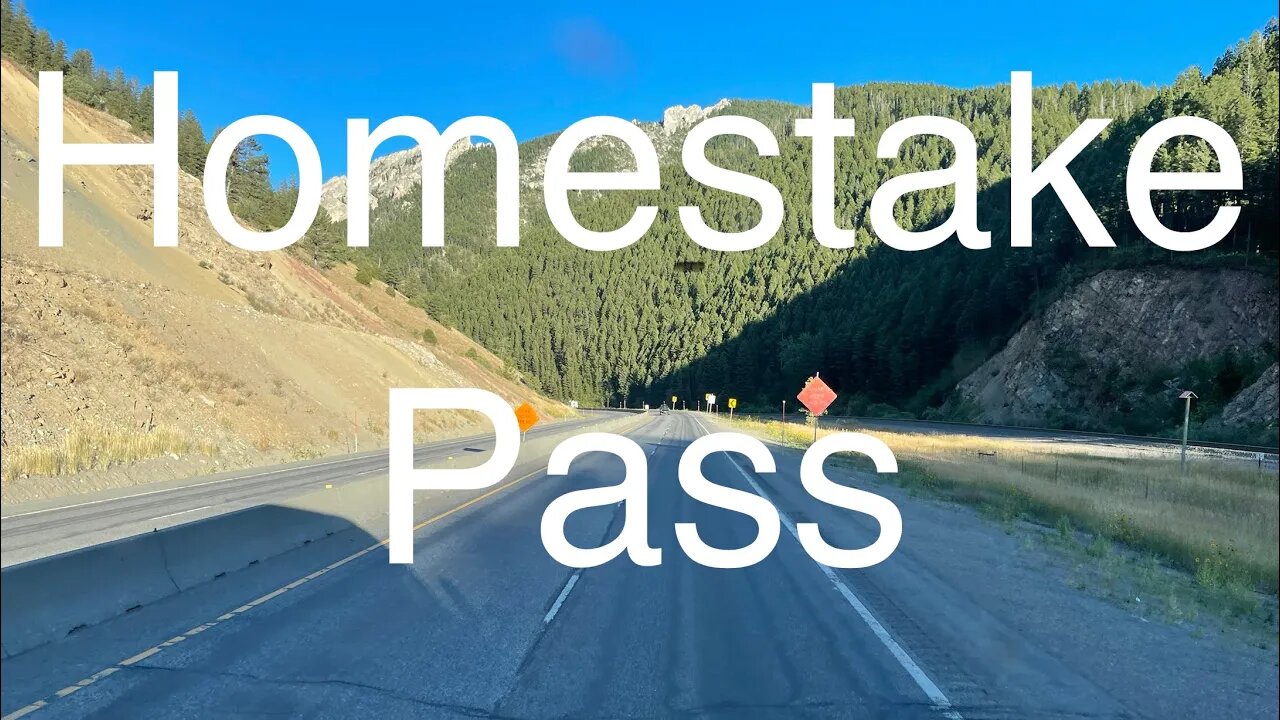 Trucking East Down Homestake Pass In Montana