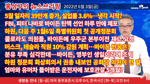 [홍성구의 뉴스브리핑] 2022년 6월 3일(금)