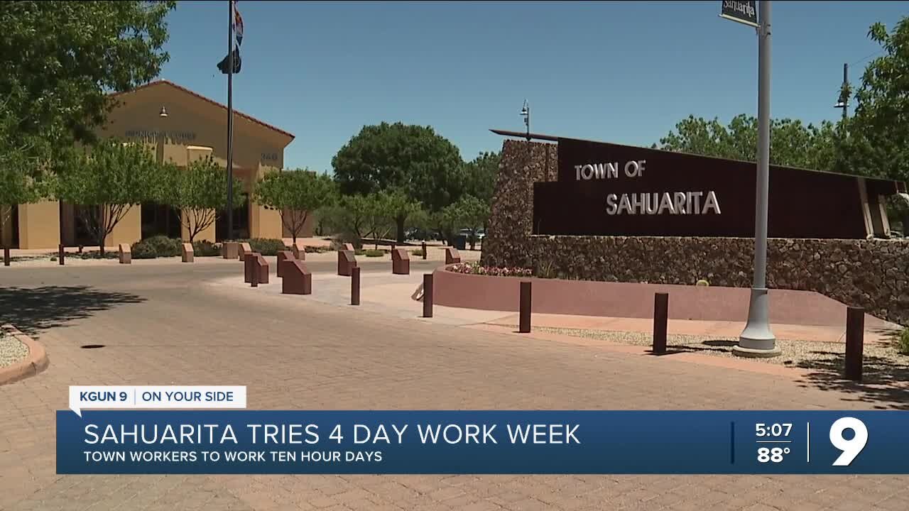 Town of Sahuarita to try four day work week