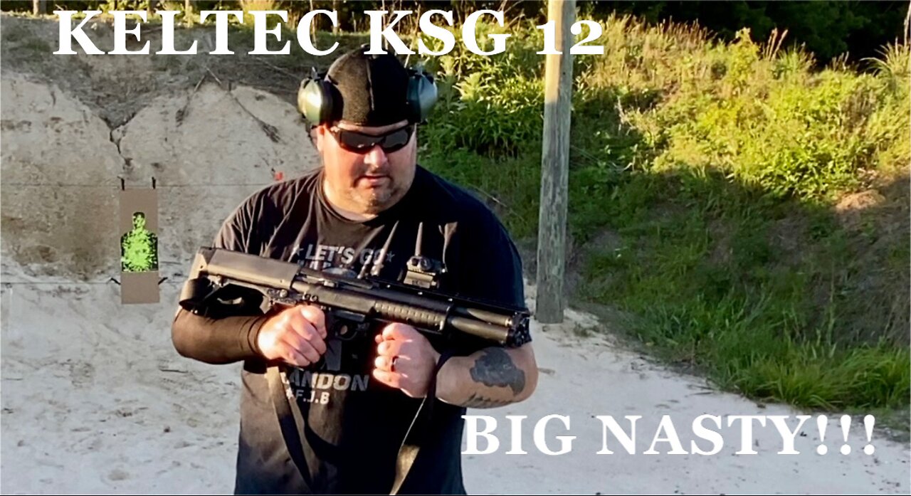 KELTEC KSG 12 Gauge BP equipped with SIG Romeo5 Red Dot SHORT REVIEW!! BIG NASTY!!!