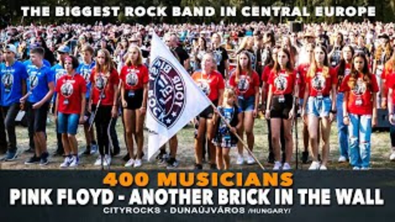 Dunaújváros (Hungary) 2021 ~ 400 Musicians Play Pink Floyd's "Another Brick in the Wall" ~ AMAZING!