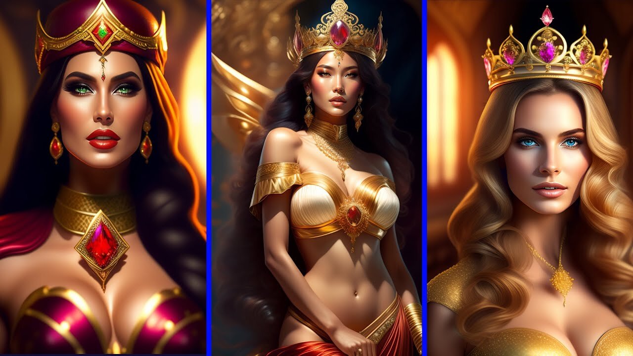 Beautiful Queens Created From AI