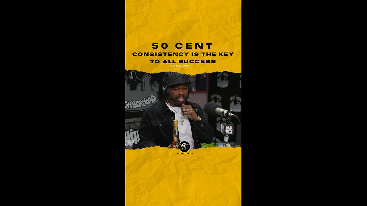 #50cent Consistency is the key to all success. 🎥 @bigboysneighborhood